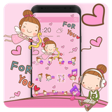 cute.pink.girl.cartoon