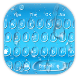 keyboard.theme.blue.water.drop.transparent