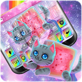com.ikeyboard.theme.twinkle.rainbow.cat