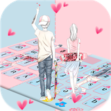 keyboard.theme.pink.couple.love