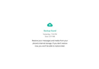 پشتیبان‌گیری در واتساپ
